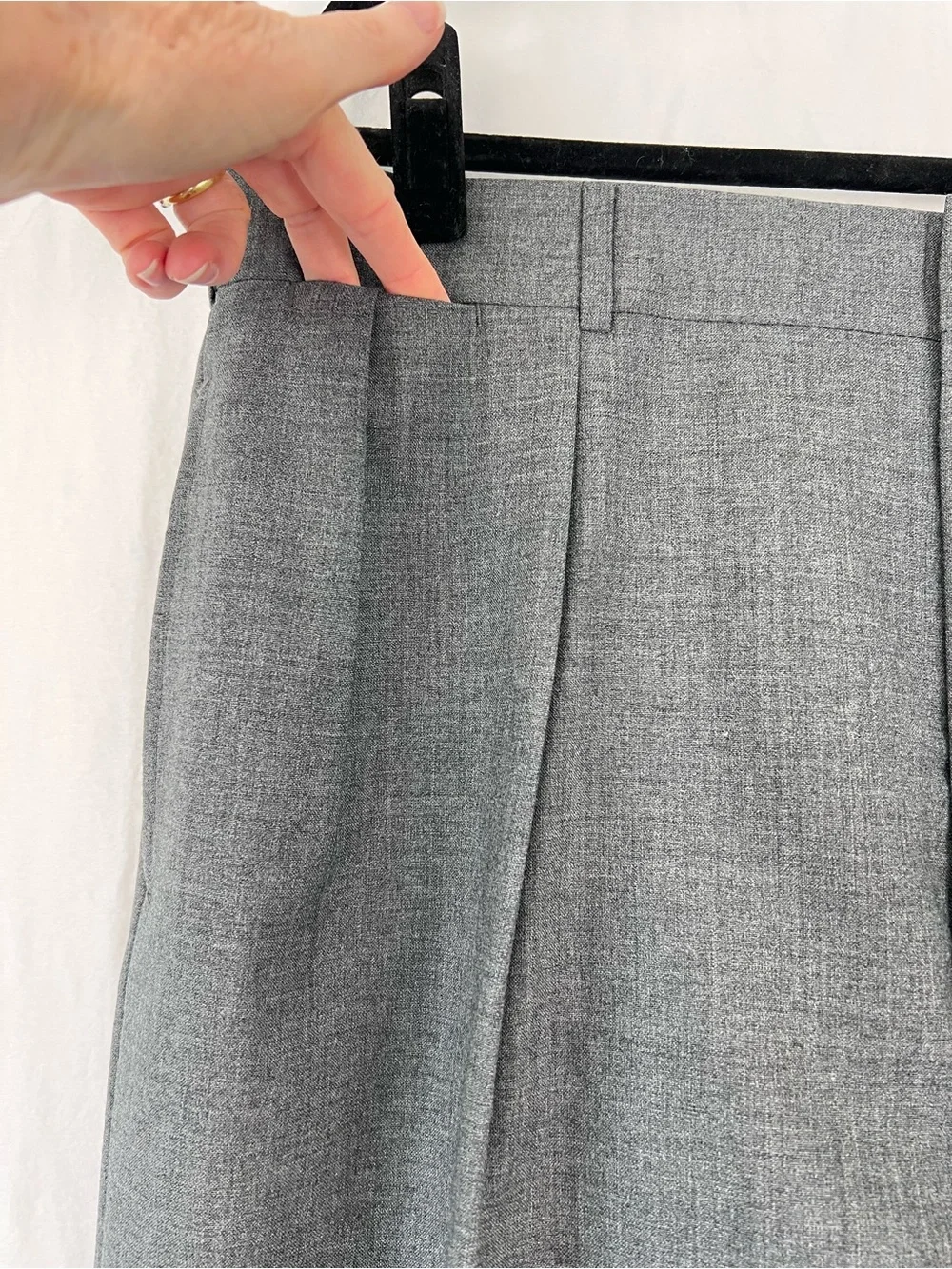 Polo Ralph Lauren Dalton Wool Pants Sz 38 Gray Pleated Trouser Business NWT